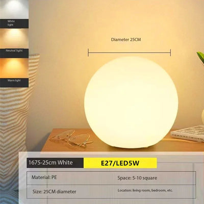 Lampe De Chevet Boule Blanche