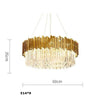 Lustre Pampilles Doré
