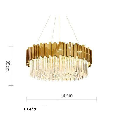 Lustre Pampilles Doré