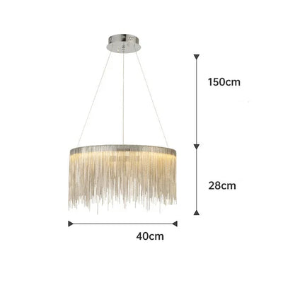 Lustre Pampilles Blanc
