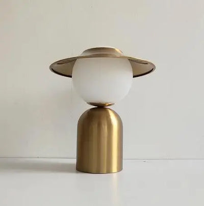 Lampe De Chevet Dore Blanc