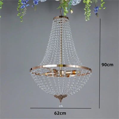 Lustre À Pampille Cristal