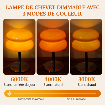 Lampe De Chevet Vintage Orange