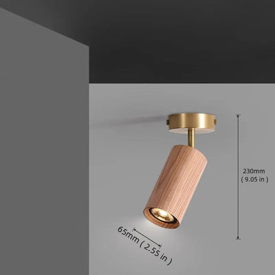 Lustre Bois Laiton