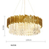 Lustre Pampilles Doré