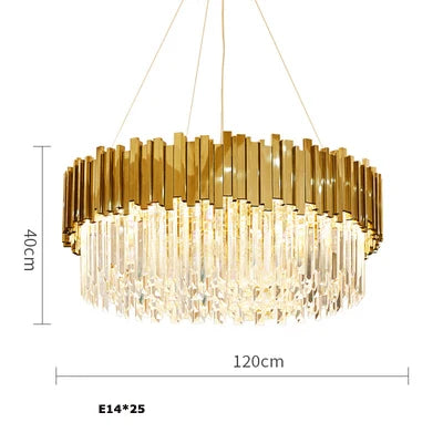 Lustre Pampilles Doré