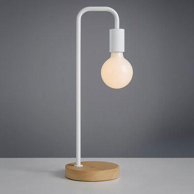 Lampe De Chevet Industriel Bois