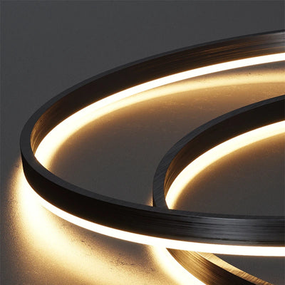 Lustre Noir Rond