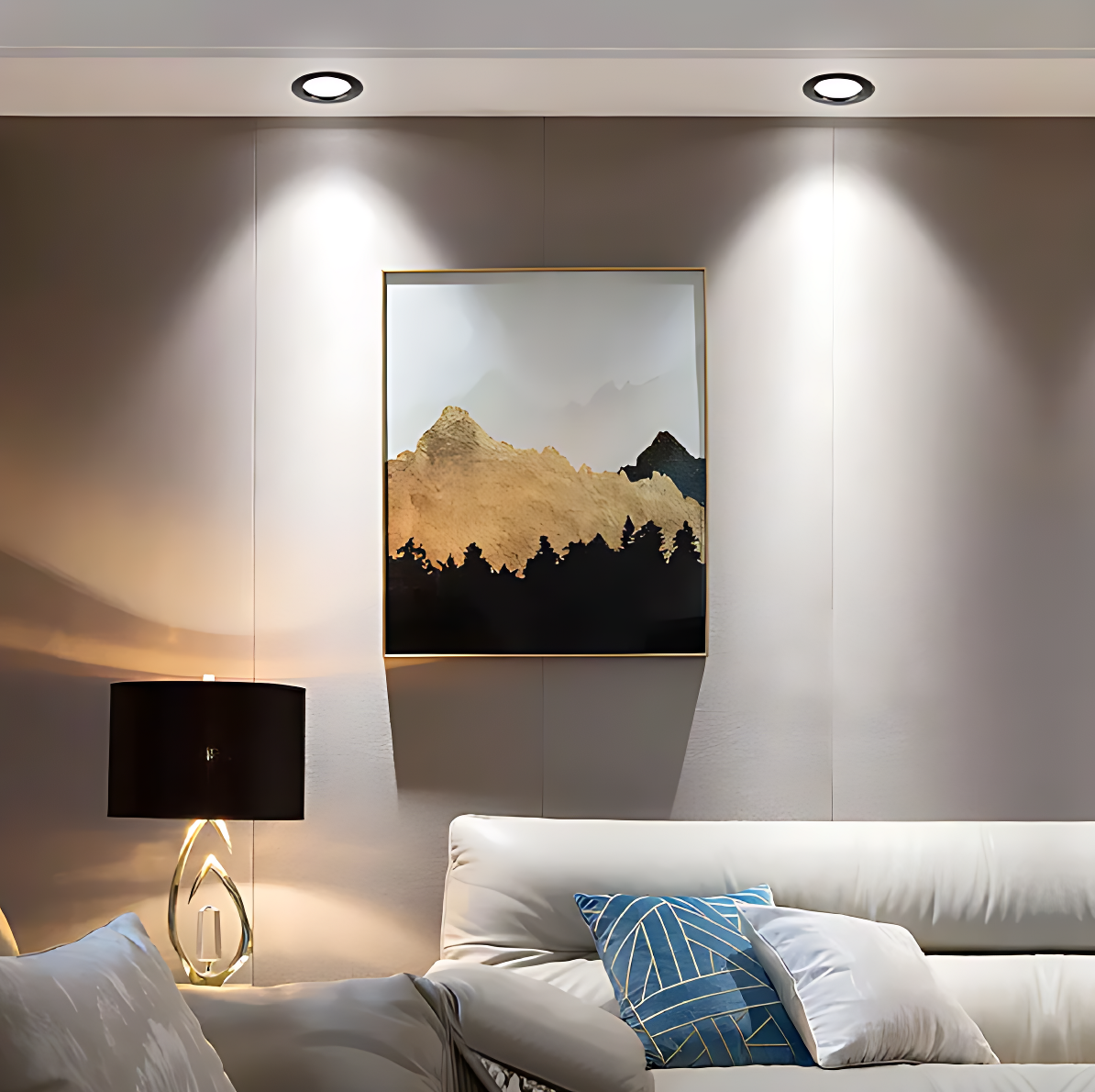 Spot Plafond Noir