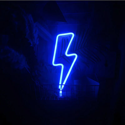 Applique néon LED en forme d’éclair