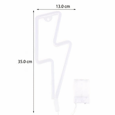 Applique néon LED en forme d’éclair