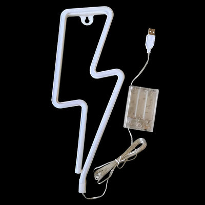 Applique néon LED en forme d’éclair