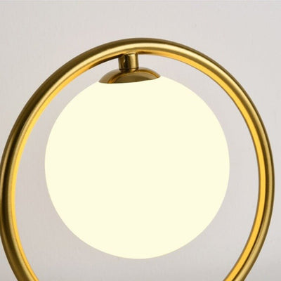 Lampe de chevet Boule Métal Doré