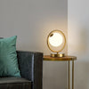 Lampe de chevet Boule Métal Doré