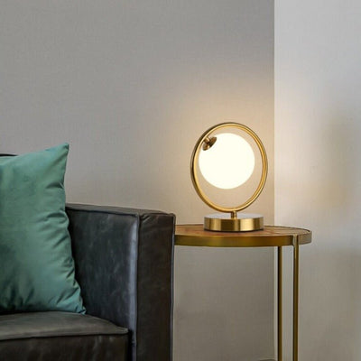 Lampe de chevet Boule Métal Doré