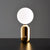 Lampe De Chevet Boule Doré