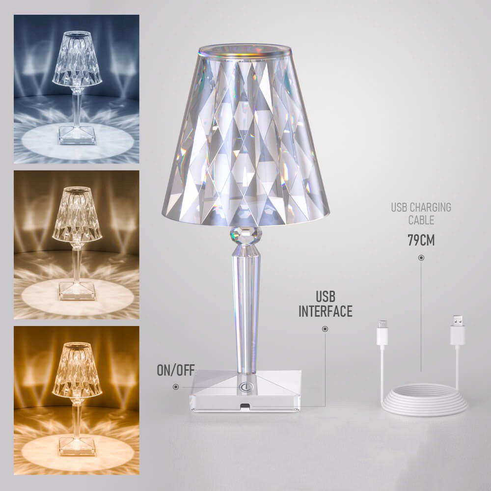 Lampe De Chevet Diamant LED