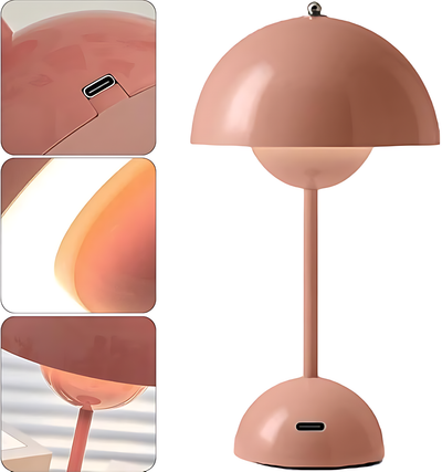 Lampe De Chevet Métal Rose