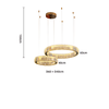 Lustre Cercle Dore